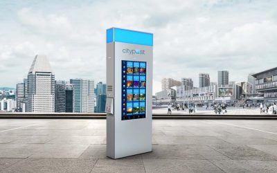 The Hop unveils CityPost digital kiosks to provide real-time route info and civic amenities