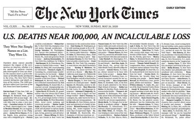 An Unfathomable Scale: How do we grieve the loss of 100,000 American lives?