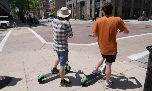 Illegal sidewalk riding of electric scooters triggers public safety ban on Downtown Milwaukee usage