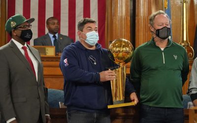 Milwaukee Bucks recognized by city leaders for historic NBA championship win