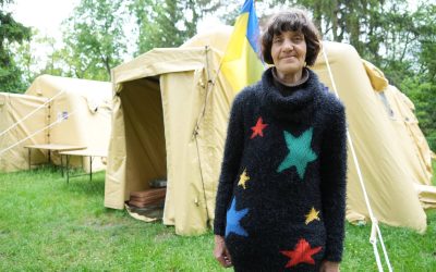 Stories from Ukraine: Tent camp offers shelter for displaced residents until Irpin can rebuild lost homes