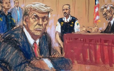 How Jane Rosenberg’s courtroom sketch of Donald Trump created a viral sensation from a dying art