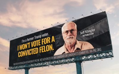 Republican Voters Against Trump bring billboard campaign to Milwaukee focusing on his felonies