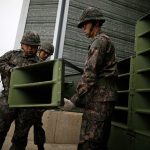 Propaganda broadcasts: North Korea’s military seen installing loudspeakers along the border