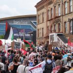 Hundreds of demonstrators protest Trump at march on Republican National Convention in Milwaukee