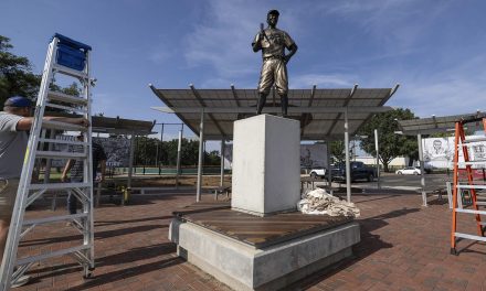 Jackie Robinson: Rebuilt bronze statue of baseball icon unveiled 6 months after original was stolen