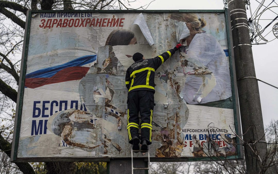 Occupation Billboards: Russia’s propaganda war has been waged in tandem with the battlefield brutality