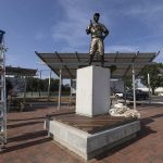 Jackie Robinson: Rebuilt bronze statue of baseball icon unveiled 6 months after original was stolen