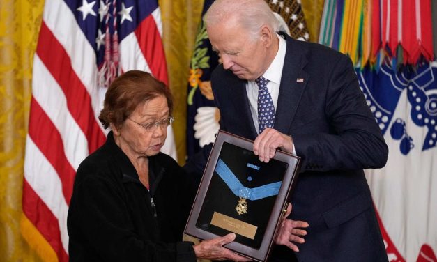 Korean War veteran awarded the Medal of Honor was among other heroes recognized by President Joe Biden